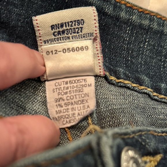 Y2K VINTAGE True Religion Sammy Jeans Women's Size 26, Dark Rinse, Low Rise - Picture 14 of 14